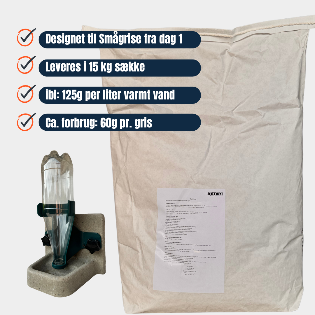 AstaLac - Żywienie podobne do jogurtu dla osłabionych prosiąt | Wsparcie odporności i wzrost | 15 kg
